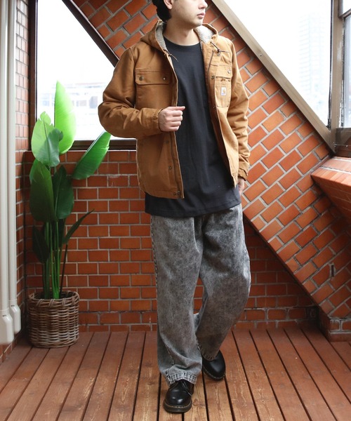 Carhartt(カーハート)の「Carhartt ダックワークジャケット 裏ボア(ブルゾン・メンズ・ブラウン/ブラック・X-LARGE/LARGE/MEDIUM/SMALL)」の20枚目の写真
