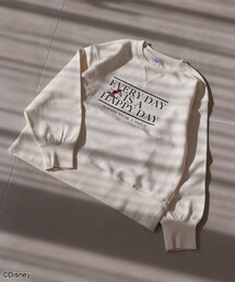 【MICKEY(ミッキー)/別注】ショート丈裏毛ロゴスウェット