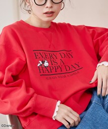 【MICKEY(ミッキー)/別注】ショート丈裏毛ロゴスウェット