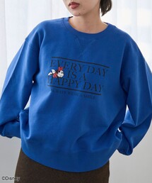 【MICKEY(ミッキー)/別注】ショート丈裏毛ロゴスウェット