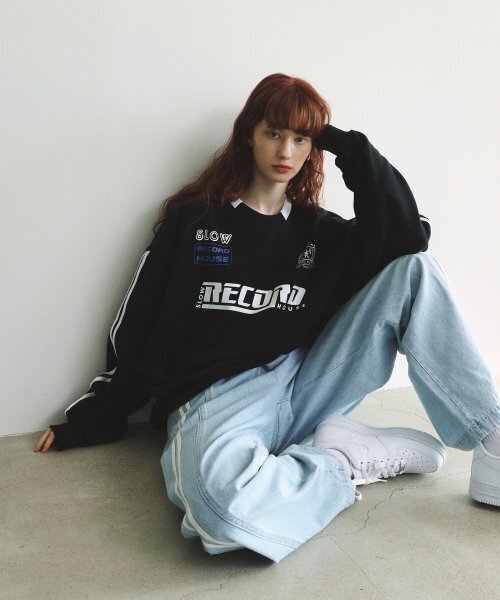 SLOW RECORD HOUSE(スローレコードハウス)の「スロースポーティ スウェット_ブラック(スウェット・レディース・その他・MEDIUM/LARGE)」の13枚目の写真