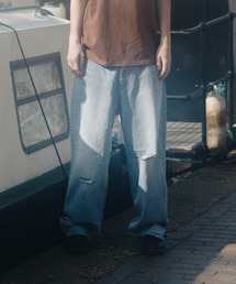 ERTR（イーアールティーアール）の「Letter Denim Pants Light Blue（デニムパンツ）」