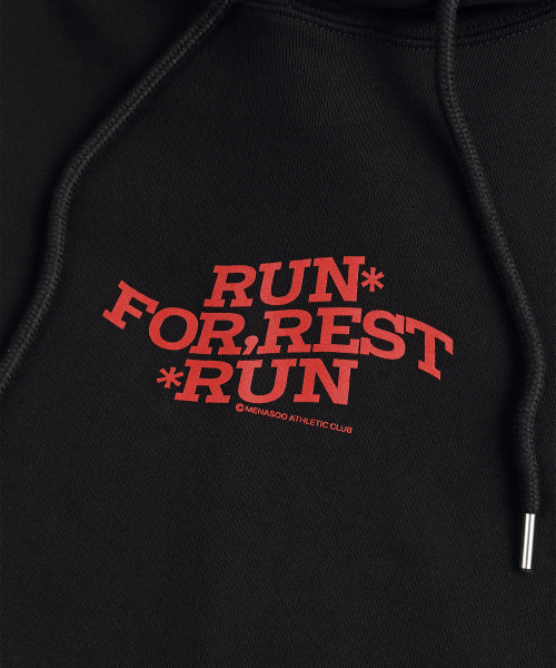 MENASOO（ミナス）の「For Rest Run Basic Hoodie_Black（パーカー・レディース・ブラック・SMALL/MEDIUM）」の12枚目の写真