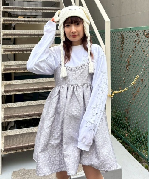 セール】【クレヨンしんちゃん】シロがいっぱいL/S Tシャツ（Tシャツ