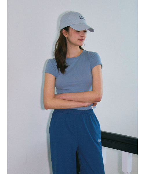 LILY HEIZE（リリーヘイズ）の「ニカスリムバンファルティ_DARK BLUE（Tシャツ/カットソー・レディース・ダークブルー・FREE）」の2枚目の写真