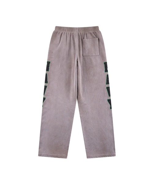 WOKE EDGE(ウォークエッジ)の「Faded Navy Sweat Pants/ストレートシルエット/ウォッシュ加工/スウェットパンツ/WOKE EDGE(スウェットパンツ・メンズ・ベージュ/ブルー・L/M)」の2枚目の写真
