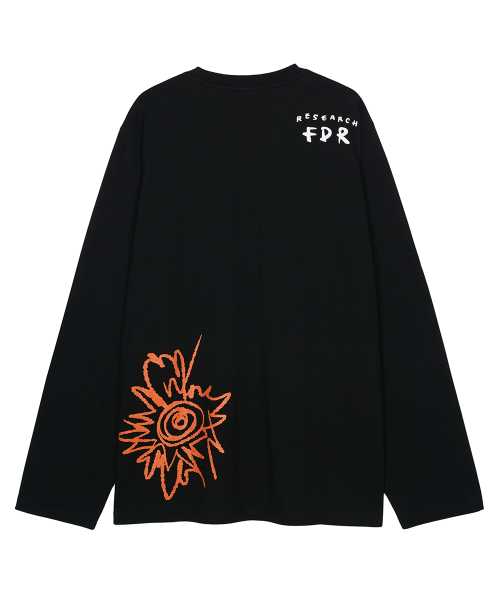 FDR(エフディーアール)の「Kids doodle Long sleeve Black(Tシャツ/カットソー・メンズ・その他・MEDIUM/LARGE/SMALL)」の3枚目の写真