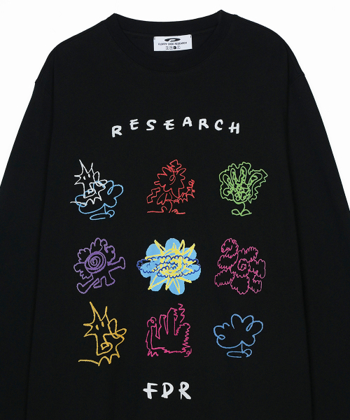 FDR(エフディーアール)の「Kids doodle Long sleeve Black(Tシャツ/カットソー・メンズ・その他・MEDIUM/LARGE/SMALL)」の4枚目の写真