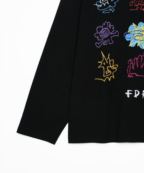 FDR(エフディーアール)の「Kids doodle Long sleeve Black(Tシャツ/カットソー・メンズ・その他・MEDIUM/LARGE/SMALL)」の5枚目の写真