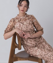 Rose of Sharon（ローズオブシャロン）の「花柄シアードレス（ドレス）」