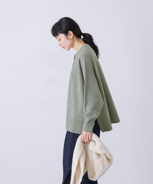 かぐれ（カグレ）の「ハミルトンクルーネックカーディガン（カーディガン/ボレロ・レディース・レッド/ミント・FREE）」の5枚目の写真