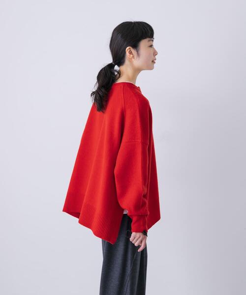 かぐれ（カグレ）の「ハミルトンクルーネックカーディガン（カーディガン/ボレロ・レディース・レッド/ミント・FREE）」の13枚目の写真