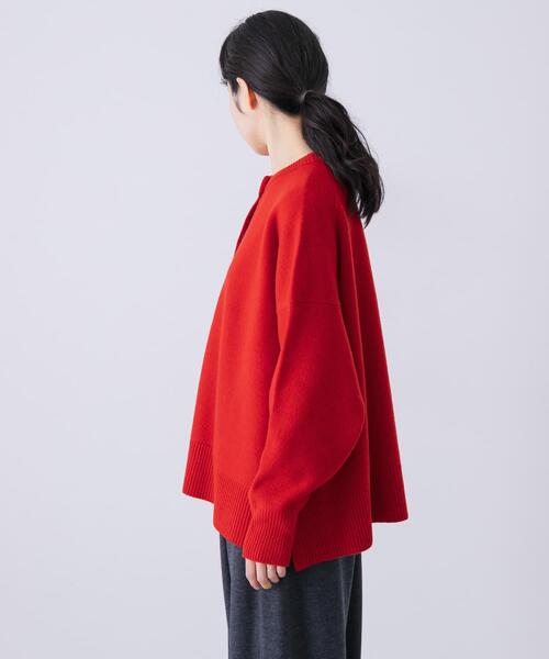 かぐれ（カグレ）の「ハミルトンクルーネックカーディガン（カーディガン/ボレロ・レディース・レッド/ミント・FREE）」の19枚目の写真