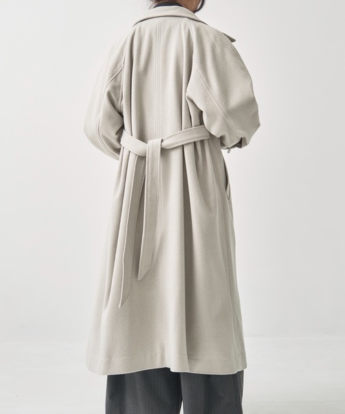 StandCollar Wool Coat/スタンドカラーウールロングコート（ステン