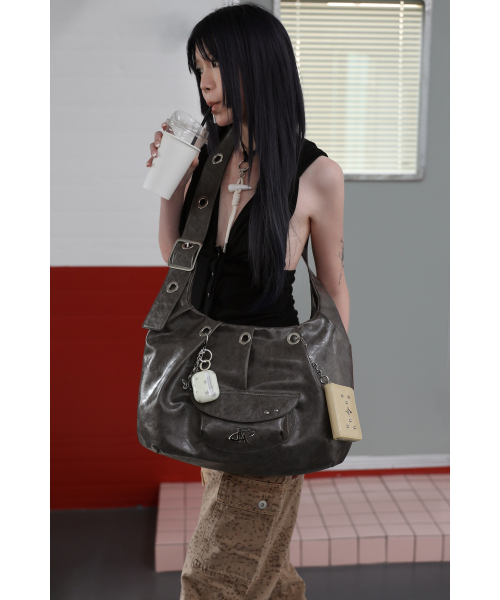 FOR APPEAL(ポアフィル)の「キャリーオールラージホーボーバッグチョコチャコール(ショルダーバッグ・レディース・その他・FREE)」の2枚目の写真