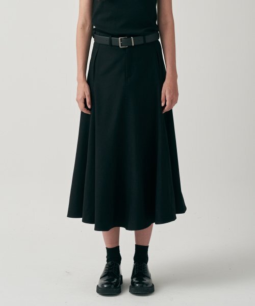 MOTT(モット)の「ウールフレアロングスカート - ブラック(スカート・レディース・その他・SMALL/MEDIUM)」の1枚目の写真