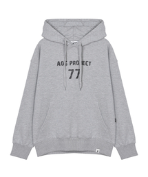 AOG PROJECT（エイオージープロジェクト）の「Vintage 77 Logo Overfit Heavy Hoodie Sweatshirt (M Gray)（パーカー）」