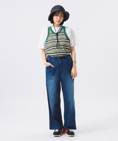 Gramicci（グラミチ）の「【別注】Gramicci / 5ポケット ワイド デニム（デニムパンツ・レディース・インディゴブルー/ブルー系その他・ONE SIZE）」の8枚目の写真