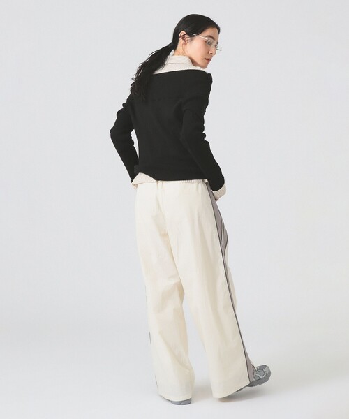 Ray BEAMS（レイビームス）の「Wライン トラック パンツ（その他パンツ・レディース・オフホワイト/ブラック・0/1）」の6枚目の写真