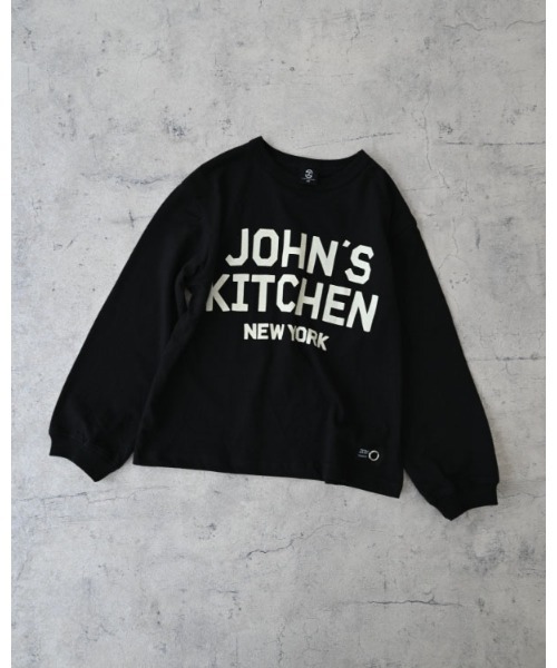 ZERO standerd(ゼロスタンダード)の「ゼロスタンダード JOHN'SロングTシャツ(Tシャツ/カットソー・キッズ・アイボリー/ブラック・110cm/120cm/130cm/140cm/150cm/160cm/100cm)」の8枚目の写真