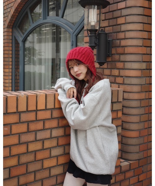 jumelle（ジュメロ）の「【トップス部門１位】ワッペンロゴスウェット（スウェット・レディース・グレー/ネイビー・FREE）」の21枚目の写真