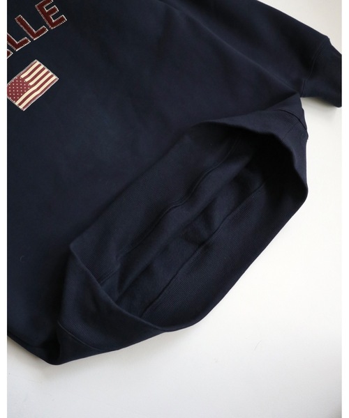 jumelle（ジュメロ）の「【トップス部門１位】ワッペンロゴスウェット（スウェット・レディース・グレー/ネイビー・FREE）」の15枚目の写真