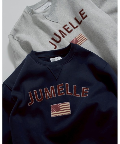 jumelle（ジュメロ）の「【トップス部門１位】ワッペンロゴスウェット（スウェット・レディース・グレー/ネイビー・FREE）」の16枚目の写真