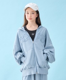 BISKEE（ビスキー）の「ピグメント加工ワイドジップパーカー（パーカー）」