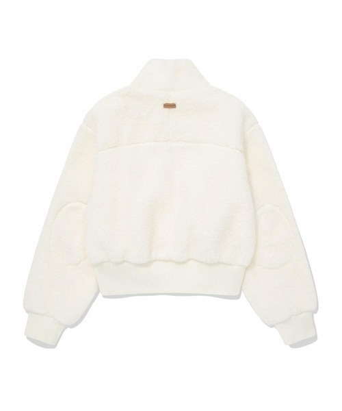 COVERNAT(カバーナット)の「WOMEN'S SHERPA ZIP-UP JACKET(ブルゾン・レディース・アイボリー/ブラウン・MEDIUM/SMALL)」の9枚目の写真