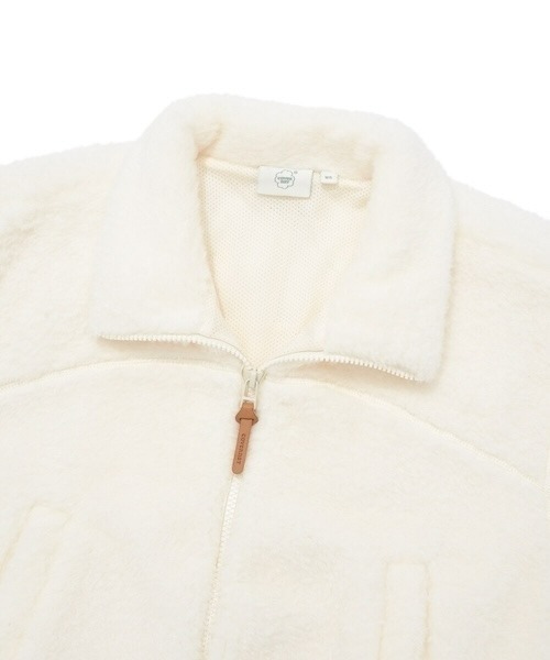 COVERNAT(カバーナット)の「WOMEN'S SHERPA ZIP-UP JACKET(ブルゾン・レディース・アイボリー/ブラウン・MEDIUM/SMALL)」の11枚目の写真