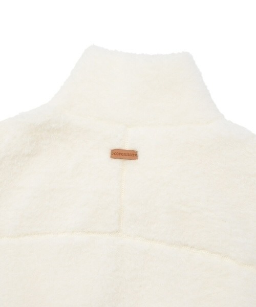 COVERNAT(カバーナット)の「WOMEN'S SHERPA ZIP-UP JACKET(ブルゾン・レディース・アイボリー/ブラウン・MEDIUM/SMALL)」の12枚目の写真