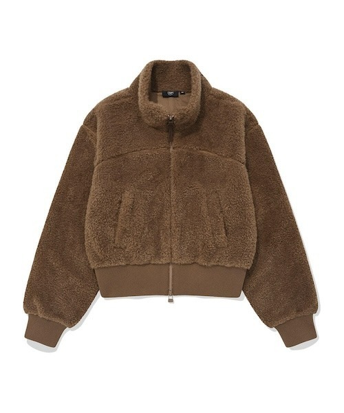 COVERNAT(カバーナット)の「WOMEN'S SHERPA ZIP-UP JACKET(ブルゾン・レディース・アイボリー/ブラウン・MEDIUM/SMALL)」の16枚目の写真