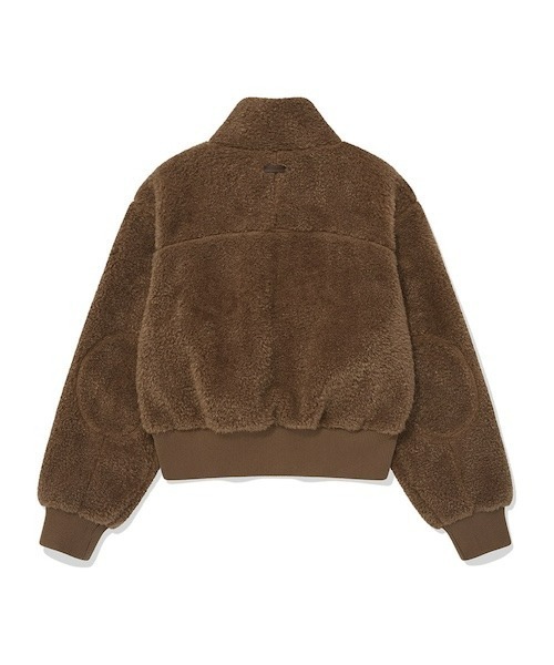 COVERNAT(カバーナット)の「WOMEN'S SHERPA ZIP-UP JACKET(ブルゾン・レディース・アイボリー/ブラウン・MEDIUM/SMALL)」の17枚目の写真