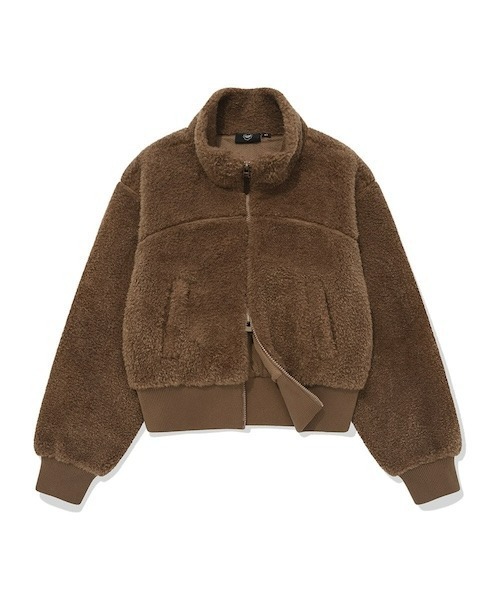 COVERNAT(カバーナット)の「WOMEN'S SHERPA ZIP-UP JACKET(ブルゾン・レディース・アイボリー/ブラウン・MEDIUM/SMALL)」の18枚目の写真