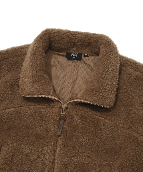 COVERNAT(カバーナット)の「WOMEN'S SHERPA ZIP-UP JACKET(ブルゾン・レディース・アイボリー/ブラウン・MEDIUM/SMALL)」の20枚目の写真