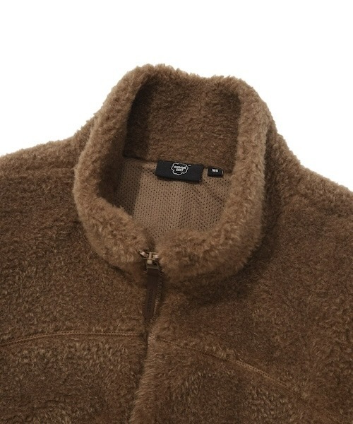 COVERNAT(カバーナット)の「WOMEN'S SHERPA ZIP-UP JACKET(ブルゾン・レディース・アイボリー/ブラウン・MEDIUM/SMALL)」の19枚目の写真