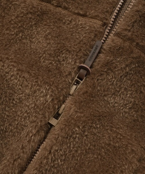 COVERNAT(カバーナット)の「WOMEN'S SHERPA ZIP-UP JACKET(ブルゾン・レディース・アイボリー/ブラウン・MEDIUM/SMALL)」の22枚目の写真