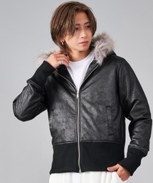 エコファー付きフードブルゾン