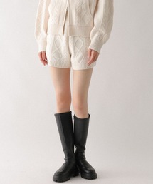 Heather | ケーブルニットコンパクトショートパンツ　643038(その他パンツ)