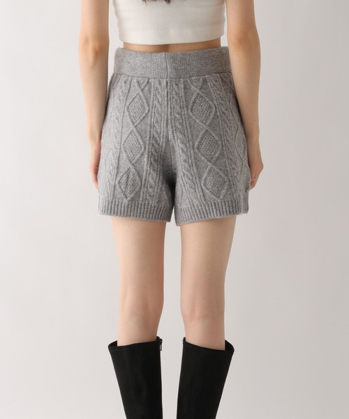 Heather（ヘザー）の「ケーブルニットコンパクトショートパンツ　643038（その他パンツ・レディース・アイボリー/グレー/ベージュ/ブラウン・FREE）」の19枚目の写真