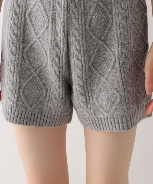 Heather（ヘザー）の「ケーブルニットコンパクトショートパンツ　643038（その他パンツ・レディース・アイボリー/グレー/ベージュ/ブラウン・FREE）」の21枚目の写真