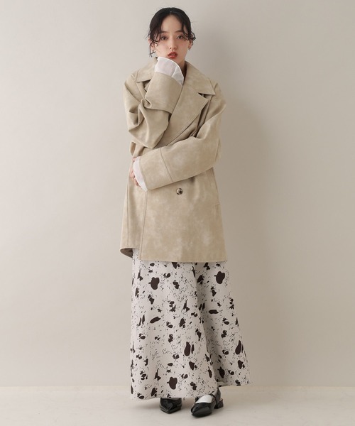 RAGEBLUE（レイジブルー）の「アニマル柄ナロースカート/セットアップ対応（スカート・レディース・ブラウン系2・FREE）」の10枚目の写真