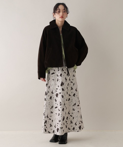 RAGEBLUE（レイジブルー）の「アニマル柄ナロースカート/セットアップ対応（スカート・レディース・ブラウン系2・FREE）」の14枚目の写真