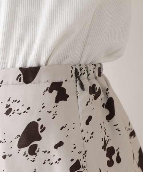 RAGEBLUE（レイジブルー）の「アニマル柄ナロースカート/セットアップ対応（スカート・レディース・ブラウン系2・FREE）」の4枚目の写真