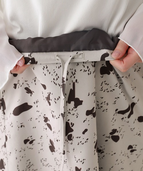 RAGEBLUE（レイジブルー）の「アニマル柄ナロースカート/セットアップ対応（スカート・レディース・ブラウン系2・FREE）」の8枚目の写真