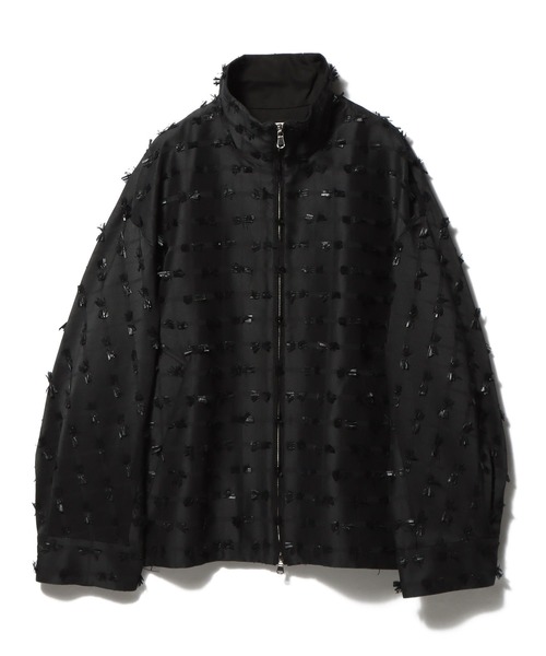 ESTNATION（エストネーション）の「ESTNATION / リボンカットジャガードブルゾン（ブルゾン・レディース・ホワイト/ブラック・FREE）」の13枚目の写真