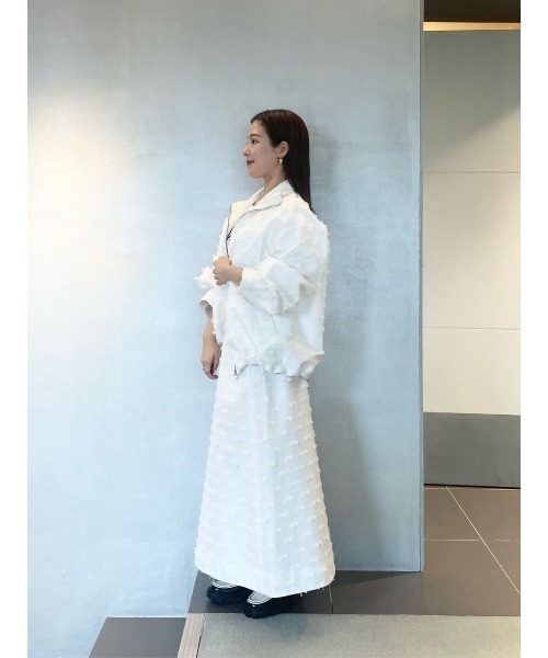 ESTNATION（エストネーション）の「ESTNATION / リボンカットジャガードブルゾン（ブルゾン・レディース・ホワイト/ブラック・FREE）」の17枚目の写真