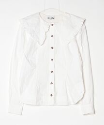 ブランド古着】GANNI｜ガニーのトップス（ホワイト/白色系・フリル