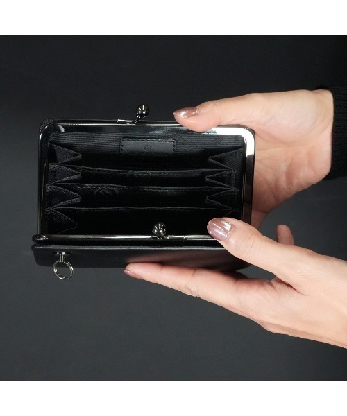 JAM HOME MADE（ジャムホームメイド）の「ブラックダイヤモンド ガマミディアム ウォレット/二つ折り財布（財布・メンズ・ブラック・ONE SIZE）」の5枚目の写真