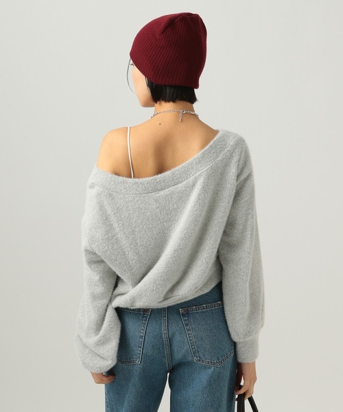 BAYFLOW（ベイフロー）の「[ワンショル仕様]ショートシャギープルオーバー（Tシャツ/カットソー・レディース・ブルー/グレー/ホワイト・FREE）」の9枚目の写真